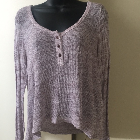 Brandy Melville Sweaters - Brandy Melville maroon white lightweight sweater